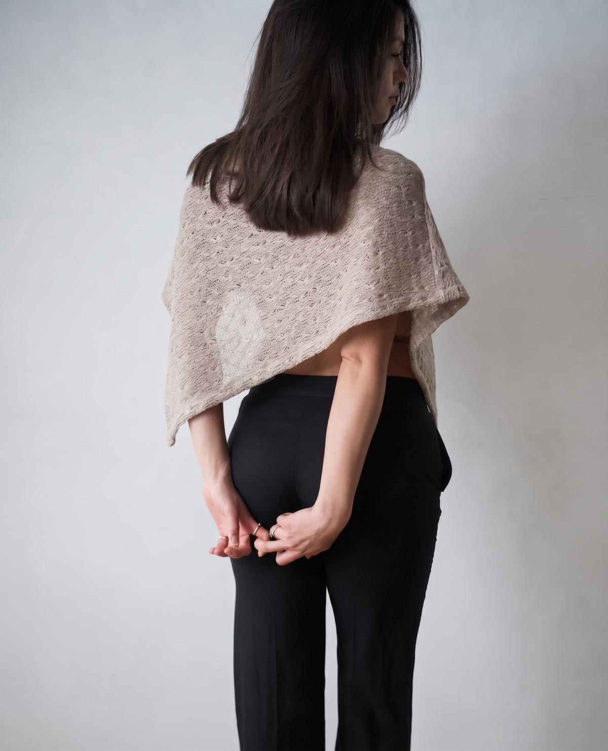 hermosillo poncho- organic wool
